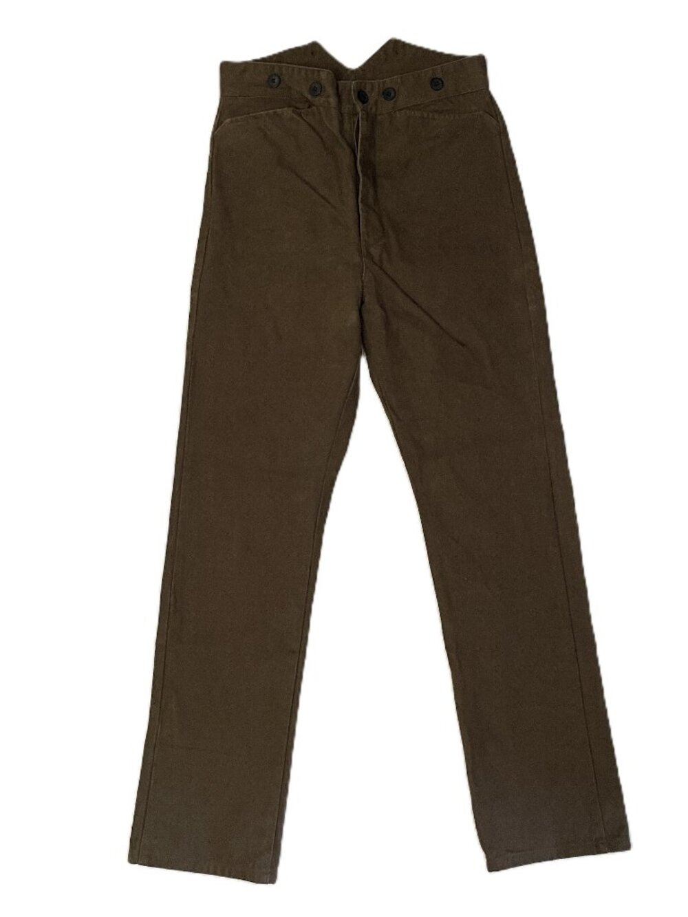 Frontier Classics Pants Sz 34 Cowboy Reenactment Cinch Back Suspender Buttons